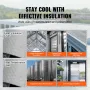 Double Reflective Insulation Roll, Air Bubble Film Radiant Barrier, 3.2 mm 48 in x 10 ft, Double-Sided Aluminum Foil Bubble Heat
