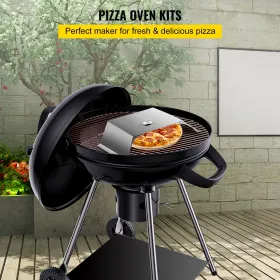 Pizza Ovn Kit, rustfrit stål Grill Pizza Ovn, Pizza Maker Kit til de fleste 22 "Charcoal Grilll, Grill Pizza Ovn Kit inklusive