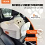 Centerkonsol Hund Car Seat Dog Booster Car Seat til lille hund