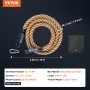 1,5 "X10ft gymnastiksal klatre reb fitness styrketrop hjem
