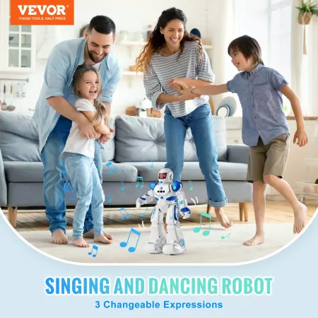 RC Robot Toys for Kids, Gesture Sensing Programmable Remote Control Smart Robot, Interactive Walking Singing Dancing Robot for A