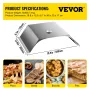 Pizza Oven Kit, Stainless Steel Grill Pizza Oven, Pizza Maker Kit for Most 22" Charcoal Grilll, Grill Pizza Oven Kit Including P