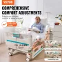 Premium 5 Function Full Electric Hospital Bed with Cardiac Position 249.5 kg