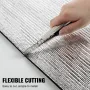 Reflective Insulation Roll, XPE Foam Core Radiant Barrier, 10.3 mm 40 in x 5 ft, Aluminum Foil Foam Core Heat Reflective Shield,