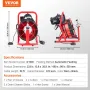 Drain Cleaner Machine Electric Drain Auger 1524 cm x 0.95 cm Auto Feed