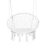 Hanging Hammock Swing Chair, 330 Lbs Capacity, Macramé Hanging Chair with Mounting Hardware, Cotton Rope Swing Chair for Bedroom
