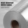Double Reflective Insulation Roll, Woven Fabric Radiant Barrier, 6.5 Mil 48 in x 250 ft, Aluminum Foil PE Woven Cloth Heat Refle