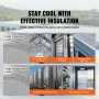Double Reflective Insulation Roll, Foam Core Radiant Barrier, 3.2 mm 23.8 in x 50 ft, Double-Sided Aluminum Foil EPE Foam Heat R