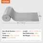 Double Reflective Insulation Roll, Foam Core Radiant Barrier, 3.2 mm 23.8 in x 50 ft, Double-Sided Aluminum Foil EPE Foam Heat R