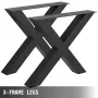 Metal Table Legs 28.4 x 29.9 Inch Black Table Legs Premium steel table legs with X-frame style Steel Bench Legs Country Style Ta