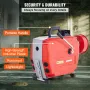 120FT x 7/8 Inch Drain Cleaner Machine, 420W Electric Sewer Snake Auger Manual Feed - with 6 Cutters, 2 Steel Cables (120' x 7/8