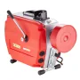 120FT x 7/8 Inch Drain Cleaner Machine, 420W Electric Sewer Snake Auger Manual Feed - with 6 Cutters, 2 Steel Cables (120' x 7/8