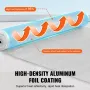 Double Reflective Insulation Roll, Foam Core Radiant Barrier, 3.2 mm 48 in x 10 ft, Double-Sided Aluminum Foil EPE Foam Heat Ref