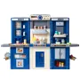 Kids Kitchen Playset, 3-in-1 Toddler Kitchen with Simulated Spray, Sounds and Lights, Play Kitchen Set with 74 PCS Cooking Acces