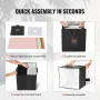16 "x 16" Foto Studio Light Box 3000-5600k 6 dobbeltsidede