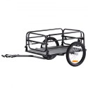 Bike Cargo Trailer, 72.5 kg Load Capacity, Heavy-Duty Bicycle Wagon Cart, Foldable Compact Storage & Quick Release with