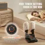 180° Foldable 2 Tubes Shoe Dryer, Portable Boot Dryer with Timer, Boot Warmers/Dryer with Heat Blower & PP(V0 Flame Retardant) f