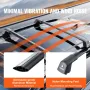 Universal Roof Rack Crossbar Max 53.5 "Passer til rillede