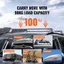 Universal Roof Rack Crossbar Max 53.5 "Passer til rillede