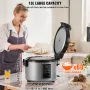 Commercial Rice Cooker, 60-Cup Rice Cooker, 13 Liter Large Rice Cooker and Warmer with Nonstick Inner Pot, Fast Cooking and 12-H