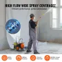 Diaphragm Airless Paint Sprayer, 900 W Efficiency Cart Airless Paint Sprayer, 1800 psi High Pressure Paint Airless Sprayer, with