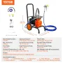 Diaphragm Airless Paint Sprayer, 900 W Efficiency Cart Airless Paint Sprayer, 1800 psi High Pressure Paint Airless Sprayer, with