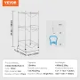 3 Tiers Water Jug Holder, 5 Gallon Water Bottle Holder, Single Row Water Bottle Rack for 3 Bottles, Heavy Duty Water Jug Rack fo
