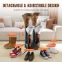 Detachable 4 Tubes Shoe Dryer, Portable Boot Dryer with Timer, Boot Warmers/Dryer with Heat Blower & ABS+PP for Snow Boots, Leat