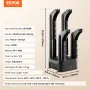 Detachable 4 Tubes Shoe Dryer, Portable Boot Dryer with Timer, Boot Warmers/Dryer with Heat Blower & ABS+PP for Snow Boots, Leat