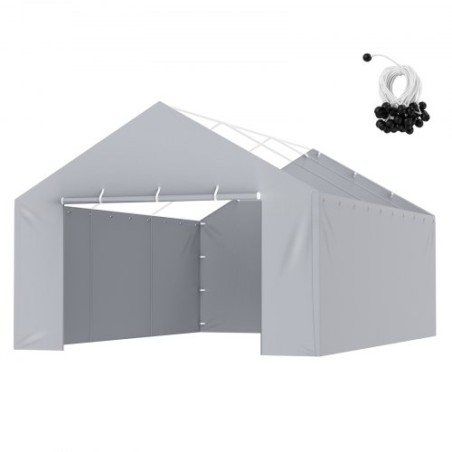 Carport udskiftning baldakin dækning sidevæg 13 x 20 ft, garage telt husly tarp tunge vandtæt og UV beskyttet, let