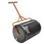 61 cm Compost Spreader Peat Moss Spreader Roller Lawn Spreader Black