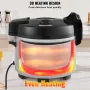 Commercial Rice Cooker, 70-Cup Rice Cooker, 15 Liter Large Rice Cooker and Warmer with Nonstick Inner Pot, Fast Cooking and 12-H