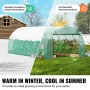 Drivhus til indkørselstunnel 19,36x9,68x6,5 fod galvaniseret