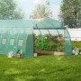 Drivhus til indkørselstunnel 19,36x9,68x6,5 fod galvaniseret