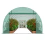 Walk-in Tunnel Greenhouse, 19.4x9.7x6.5 ft Hoop House Greenhouse Tunnel, Plant Hot House with Galvanized Steel Frame, Green PE C