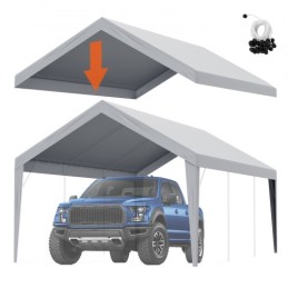 Carport Replacement Canopy Cover 12 x 20 ft, Garage Top Tent Shelter Tarp Heavy-Duty Waterproof & UV Protected, Easy