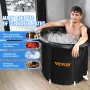 Ice Bath Tub, 80 cm Long Cold Water Therapy Plunge Tub for Athletes, Portable Outdoor Ice Barrel Plunge Pool for Recovery, 341L 