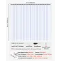 Clear PVC Strip Curtain, 2.4 m Height x 1.8 m Width x 2 mm Thickness, 12 PCS Walk in Freezer Cooler Curtain Strips, Smooth Water