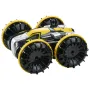 Amphibious Remote Control Car Boat, 2.4GHz 12 km/h, 4WD Waterproof RC Car for Kids, 360° Rotating Stunt Car with 2 Batteries, Al