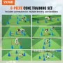 Dog Agility Hurdle Cone Set 6 PCS KIT-12 XCONES 6 XAGILITY RODS