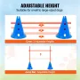 Dog Agility Hurdle Cone Set 6 PCS KIT-12 XCONES 6 XAGILITY RODS