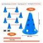 Dog Agility Hurdle Cone Set 6 PCS KIT-12 XCONES 6 XAGILITY RODS