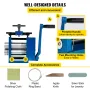 Rolling Mill 4.4"/112mm Jewelry Rolling Mill Machine Gear Ratio 1:2.5 Wire Roller Mill 0.1-7mm Press Thickness Manual Combinatio