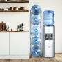 5 Tiers Water Jug Holder, 5 Gallon Water Bottle Holder, Single Row Water Bottle Rack for 5 Bottles, Heavy Duty Water Jug Rack fo