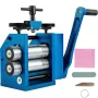 Rolling Mill 4.4"/112mm Jewelry Rolling Mill Machine Gear Ratio 1:2.5 Wire Roller Mill 0.1-7mm Press Thickness Manual Combinatio
