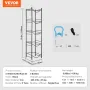 5 Tiers Water Jug Holder Single Row Water Bottle Rack for 5 Bottles, Heavy Duty Water Dispenser Rack with 5 Slots for Gallon Jug