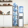 5 Tiers Water Jug Holder Single Row Water Bottle Rack for 5 Bottles, Heavy Duty Water Dispenser Rack with 5 Slots for Gallon Jug
