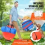 Dog Agility Training Equipment, 5 PCS Combination Set with Adjustable High Hurdles,6 Weave Poles, Tunnel, Jump Ring, Pause Box, 