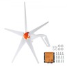 500W Wind Turbine Generator 12V 5-Blade Wind Turbine Kit & MPPT Controller