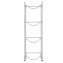 4 Tiers Water Jug Holder, 5 Gallon Water Bottle Holder, Single Row Water Bottle Rack for 4 Bottles, Heavy Duty Water Jug Rack fo